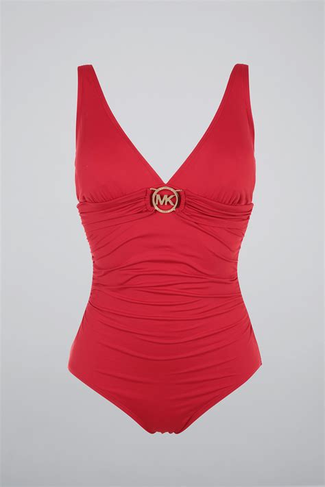 michael kors bikini rot|Michael Kors one piece swimwear.